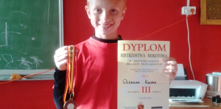 Kacper Oleksiak na podium Mistrzostw Mokotowa w biegach przełajowych! Kacper Oleksiak na podium Mistrzostw Mokotowa w biegach przełajowych!